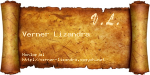 Verner Lizandra névjegykártya
